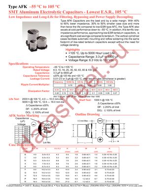 AFK157M16X16B-F datasheet  